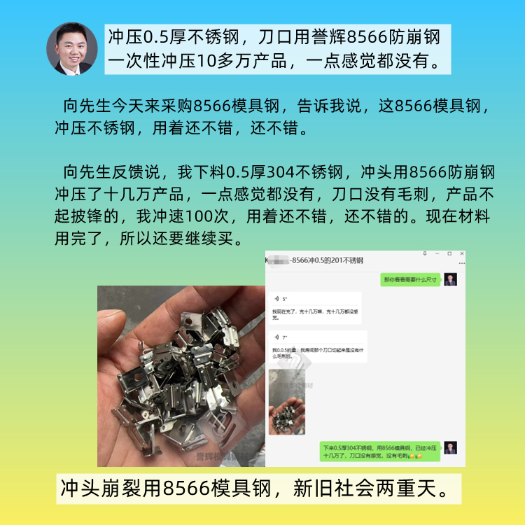 老客户张先生反馈：8566就是耐用