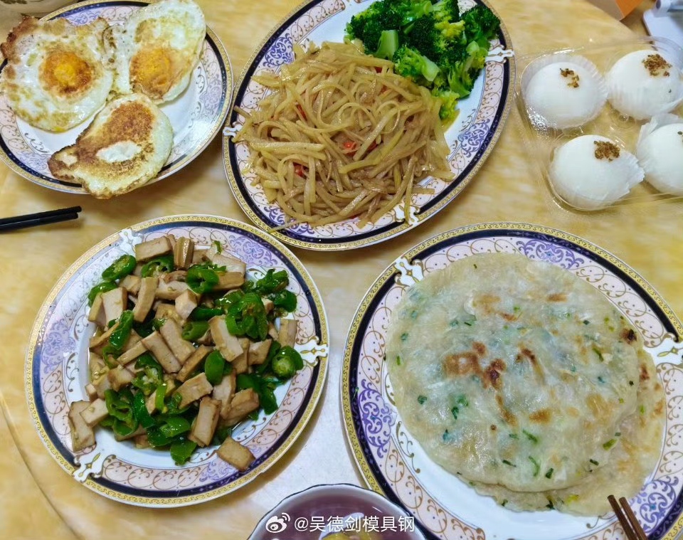 周末早餐，随便吃点