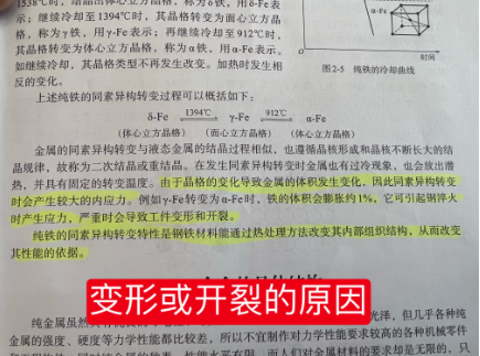 干货分享： 钢材热处理时变形和开裂的原因